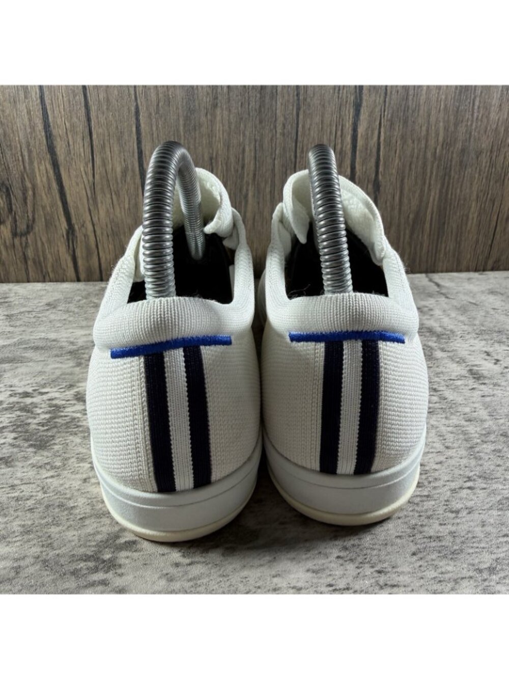 Rothy’s The Lace Up Sneakers Shoes Women’s Size 9 Vanilla Textile Stretch Cuff - Picture 6 of 10